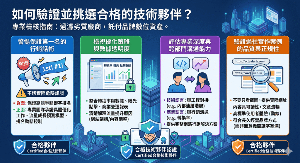 過濾劣質廠商的專業檢核指南。